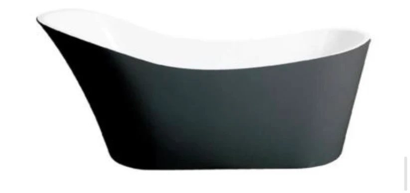 Freestanding Bathtub — 54" Matte Black