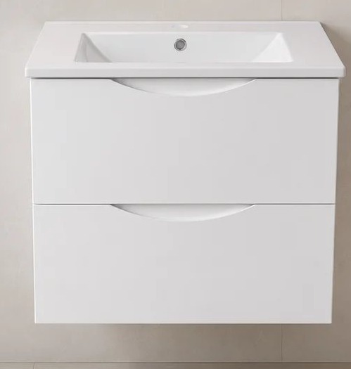 24" Floating Vanity — White