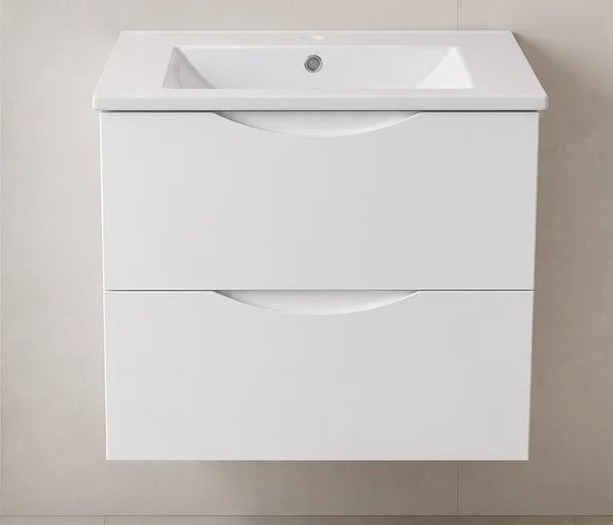 30" Floating Vanity — White